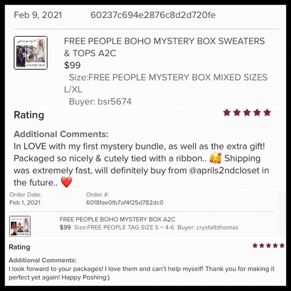 FREE PEOPLE BOHO MYSTERY BOX A2C - Picture 4 of 16